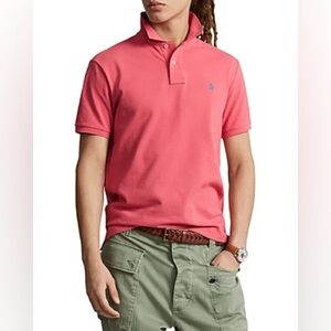 Polo Ralph Lauren Boys Berry Red Short Sleeve Classic Pique Mesh Shirt